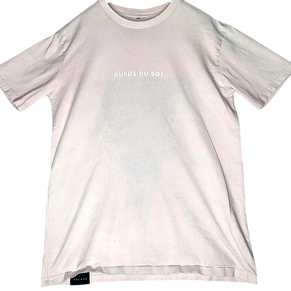 Rufus Du Sol Solace Tour Graphic T-Shirt Mens Small Pink EDM Concert Merch